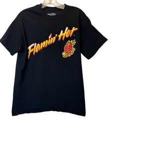 Flamin' Hot Cheetos Black Graphic Short‎ Sleeve Medium T-Shirt
